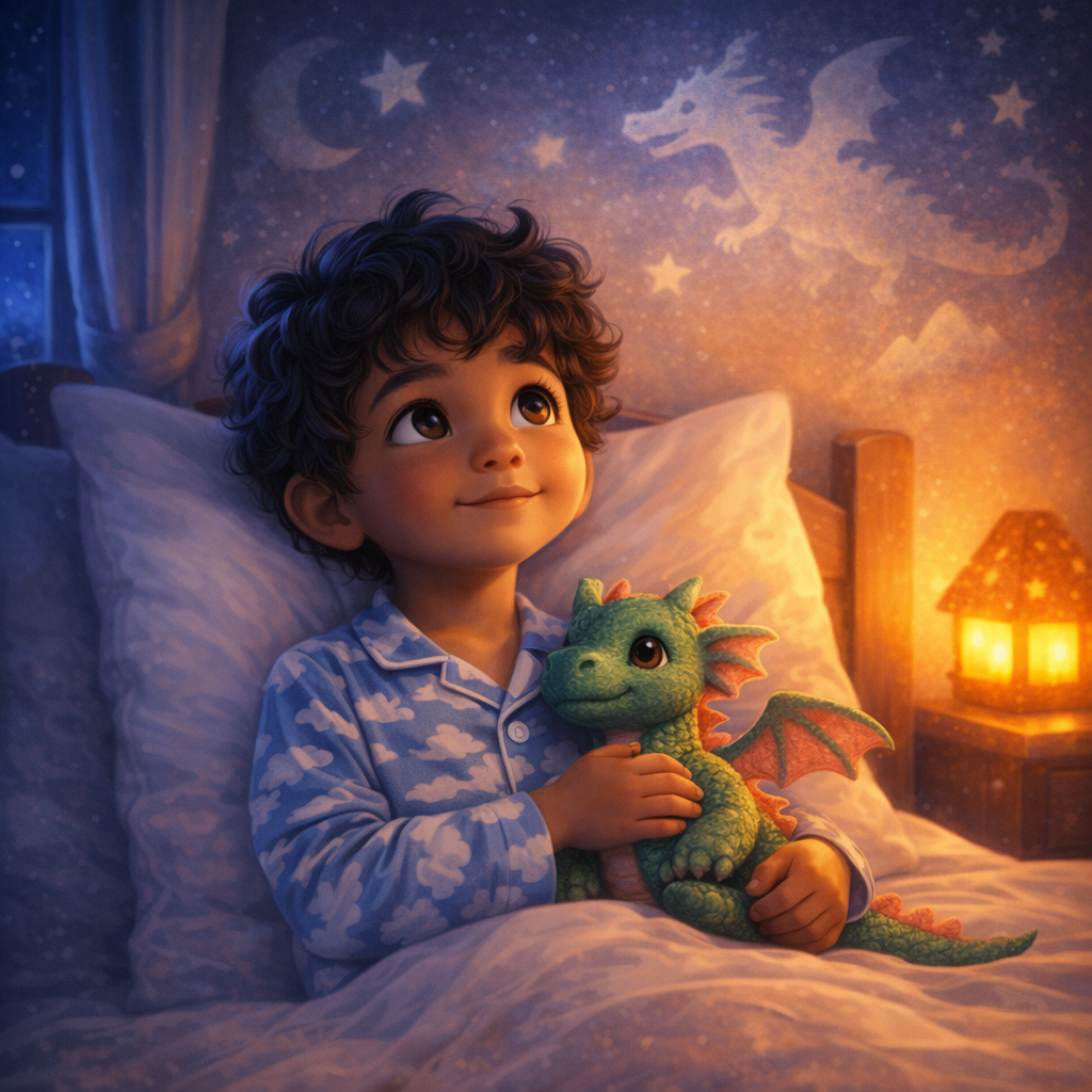 A child's personalized illustrated story